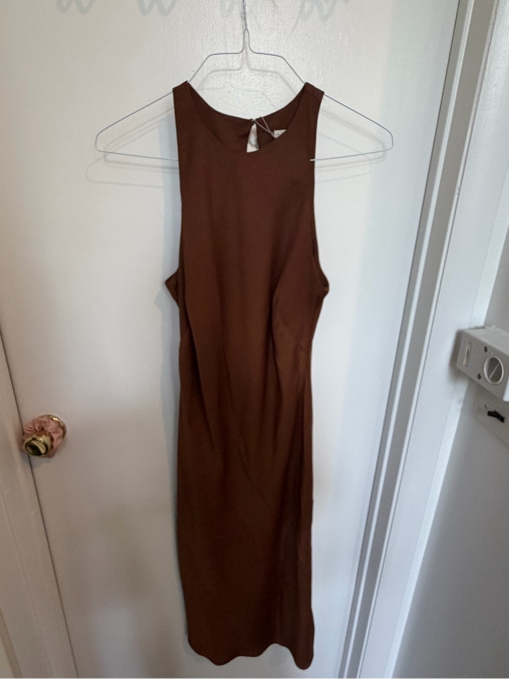 a new day Brown Sleeveless Midi Dress
